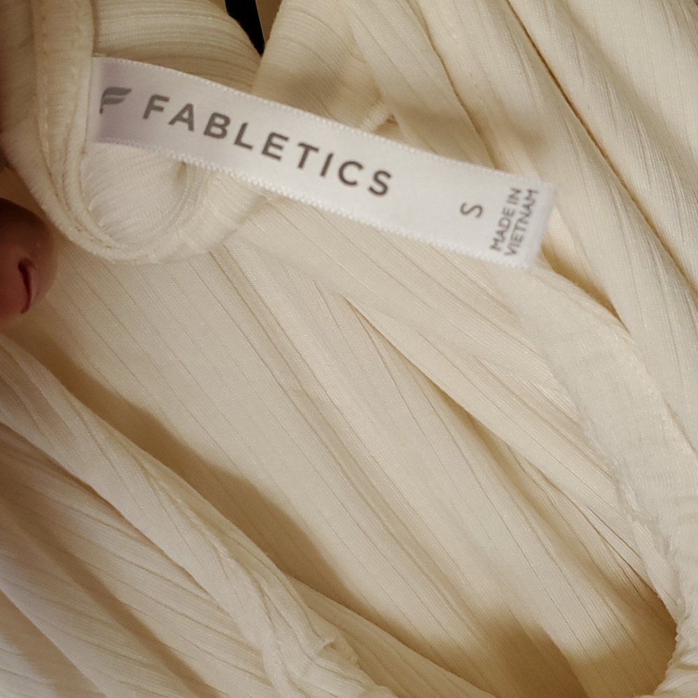 Fabletics Ivory Lightweight Hooded Tunic - Picture 5 of 6